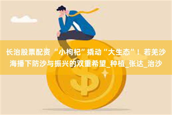 长治股票配资 “小枸杞”撬动“大生态”！若羌沙海播下防沙与振兴的双重希望_种植_张达_治沙